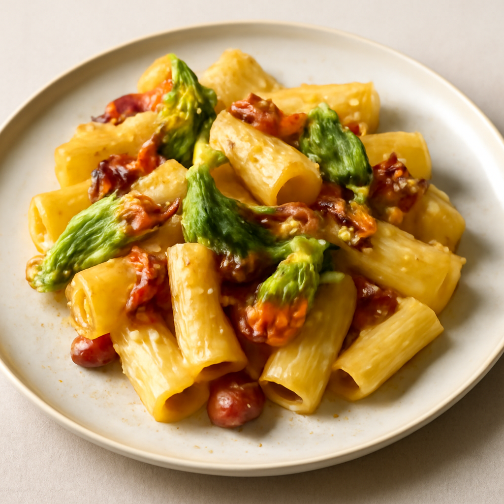 Gricia con Fiori di Zucca