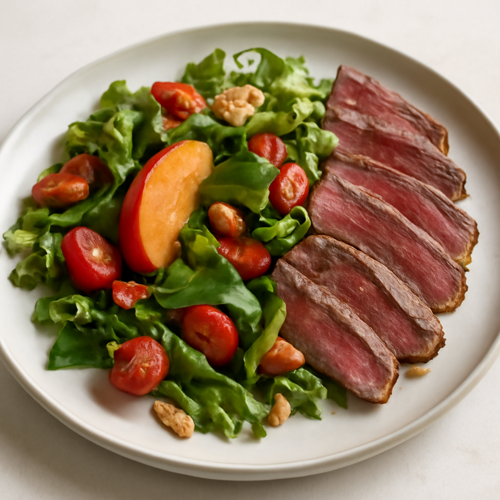 Insalata estiva con tagliata