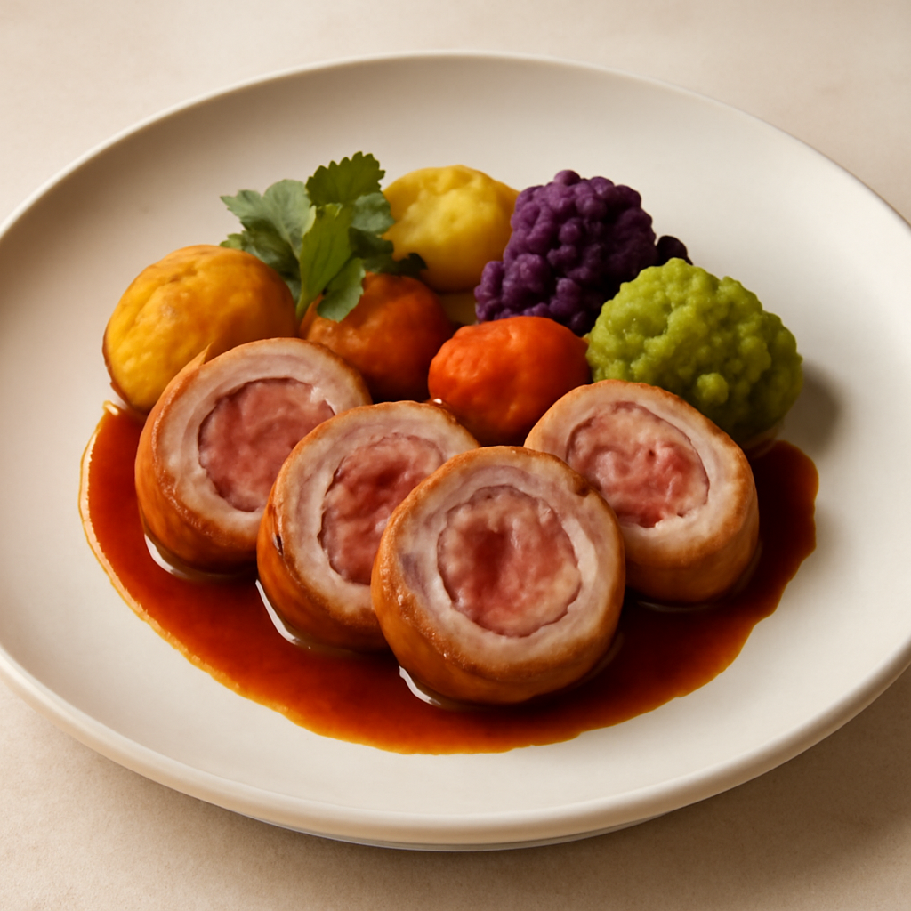 Involtini di maiale ripieni con speck e scamorza