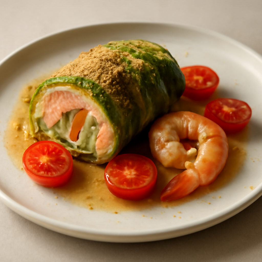INVOLTINI DI SALMONE E DI ORTAGGI