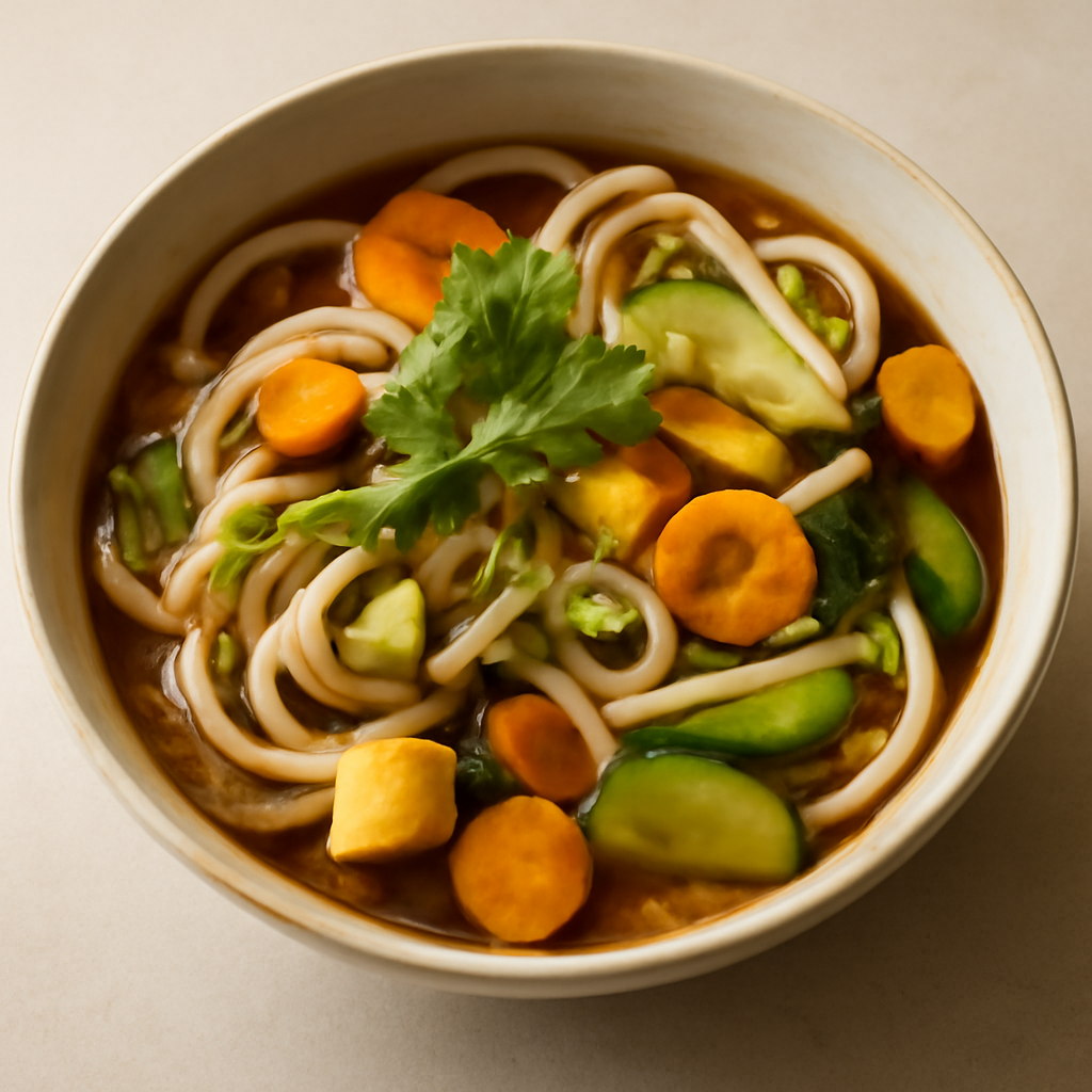Japanese udon soup