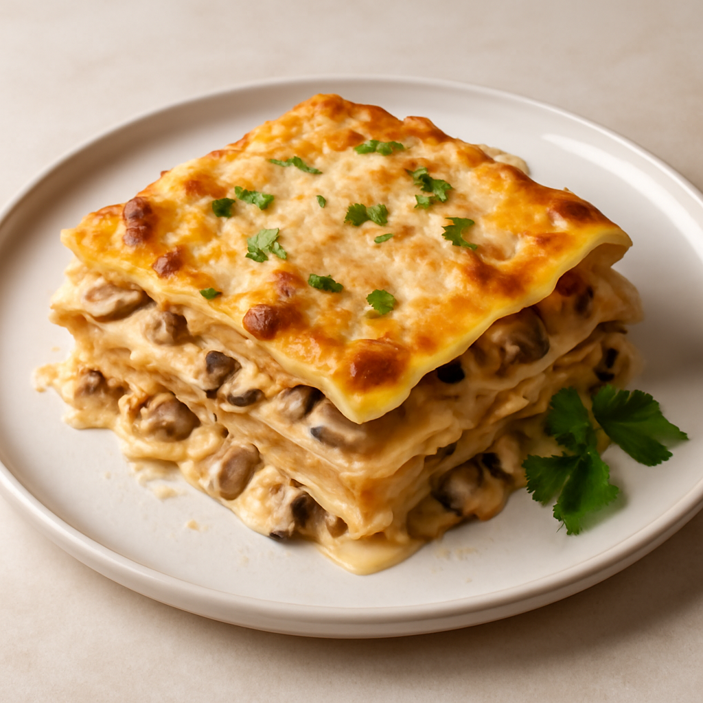 Lasagne con Funghi Porcini