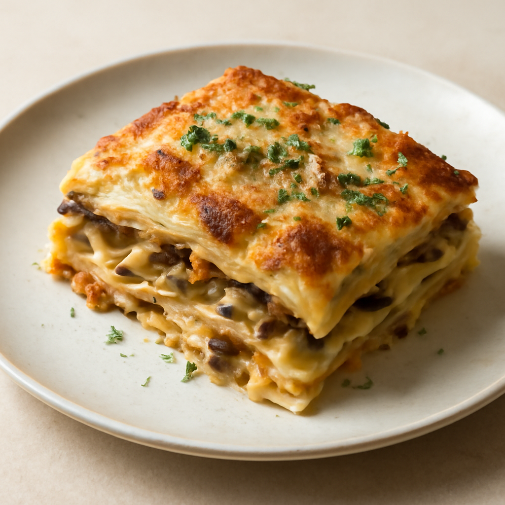 Lasagne con Funghi Porcini