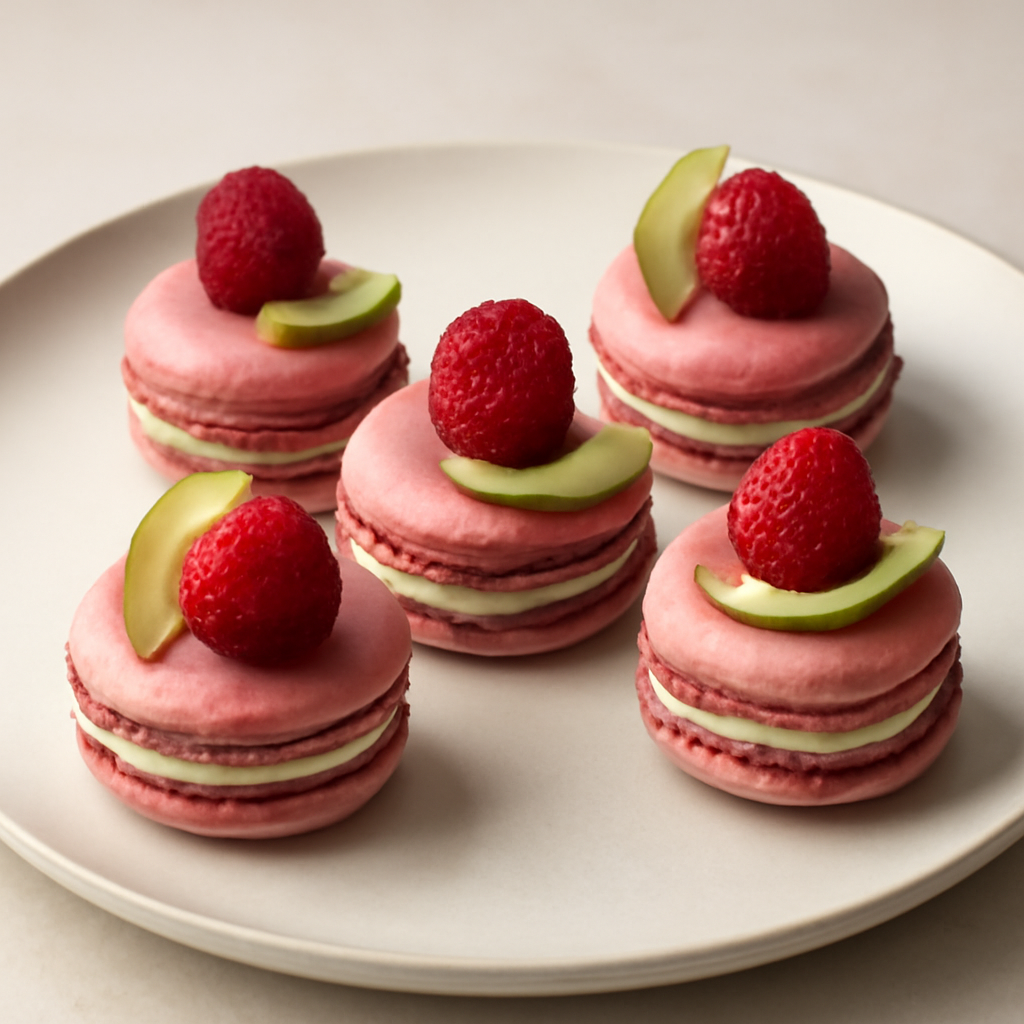 Macaron Lamponi e Mela Verde