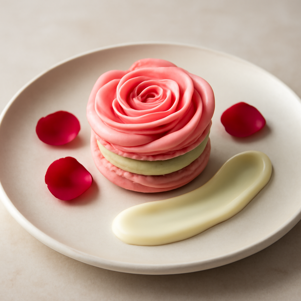 Macaron rose