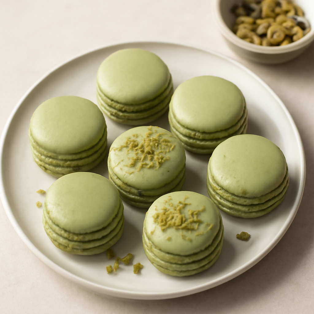 Macarons al pistacchio