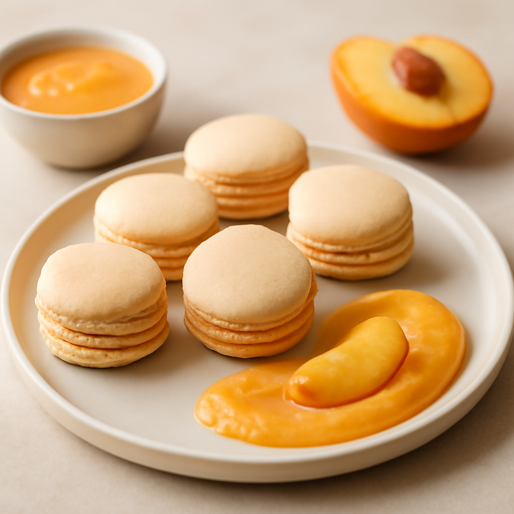 Macarons alla pesca