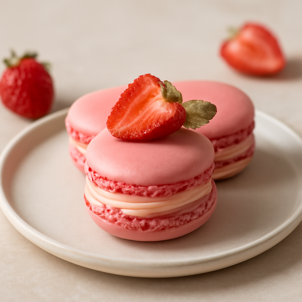 Macarons alle fragole