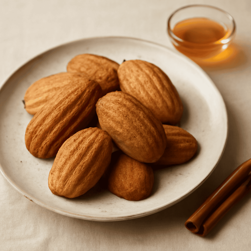 Madeleinettes al miele e cannella