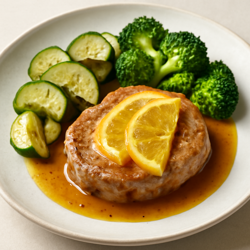 maiale all’arancia con zucchine marinate