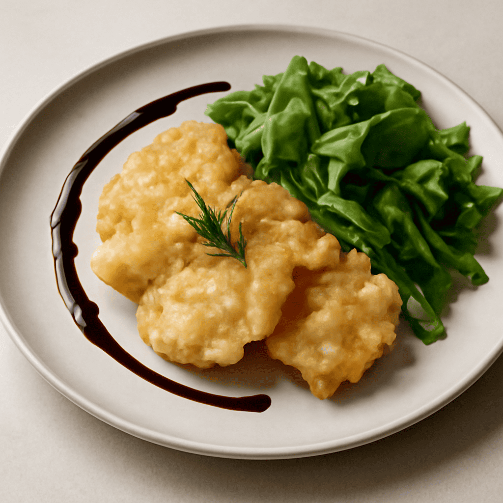 Medaglie di pollo in tempura