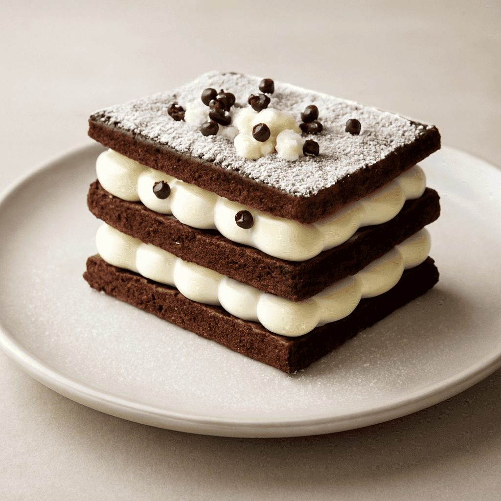 Millefoglie con crema al mascarpone