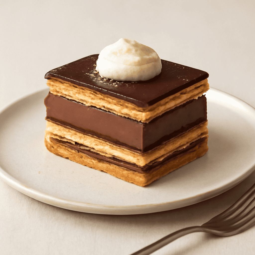 MILLEFOGLIE DI MOUSSE E CIOCCOLATO