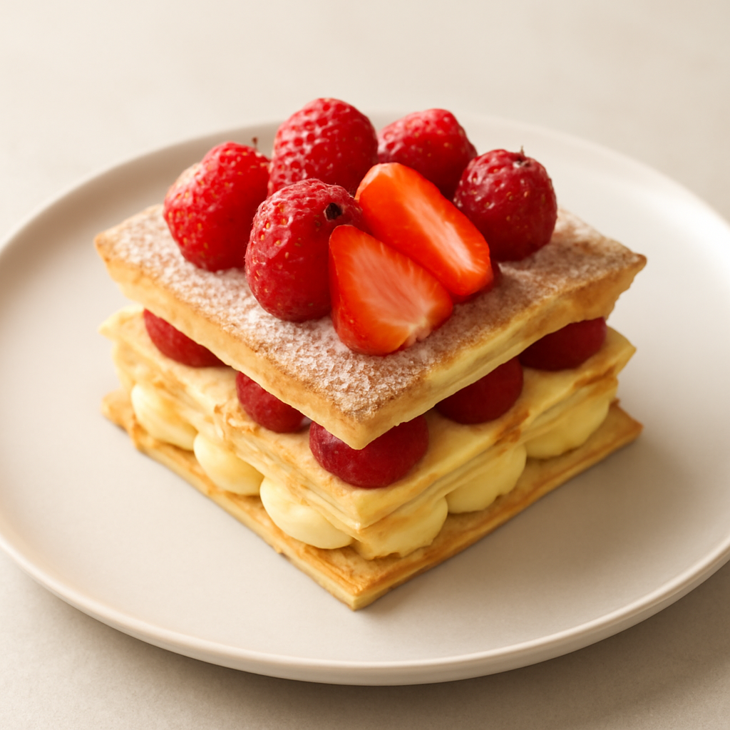 Millefoglie lamponi e fragole