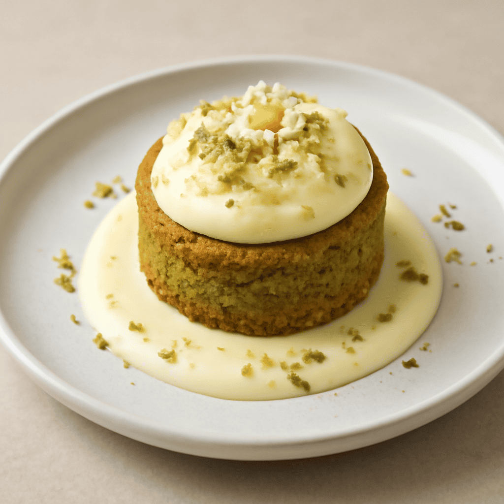 Mini cake camomilla e pistacchio
