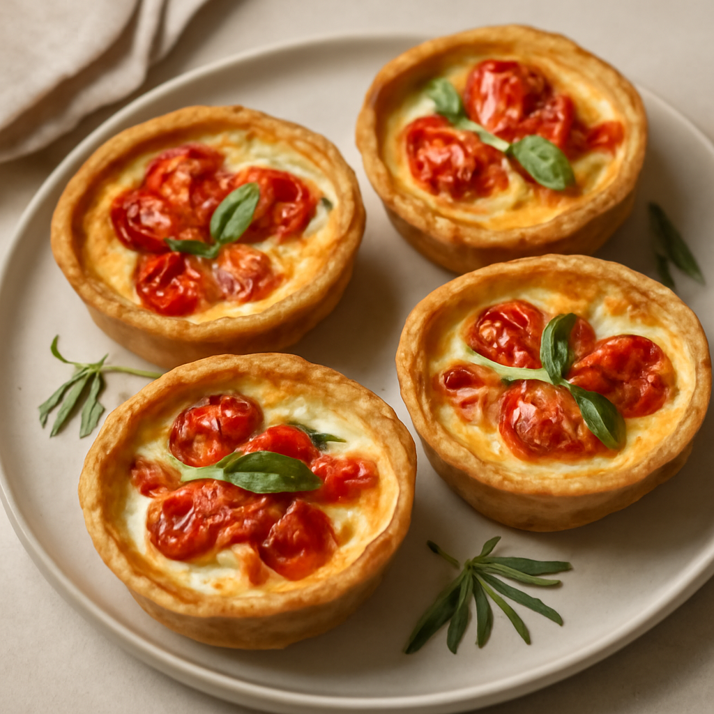 Mini quiches margherita