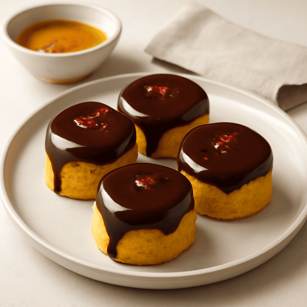 Mini sacher allo zafferano