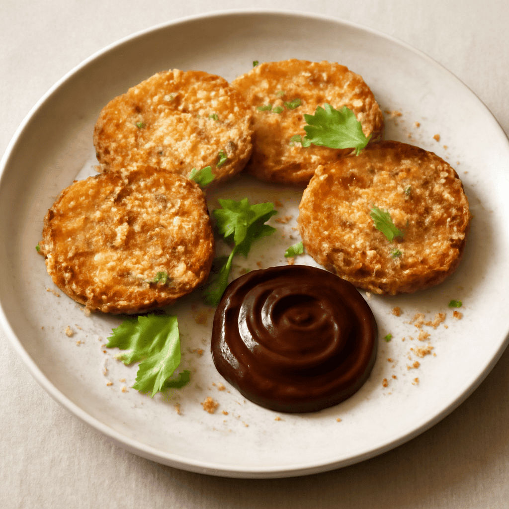 Mini tortillas di cipolle con maionese al balsamico