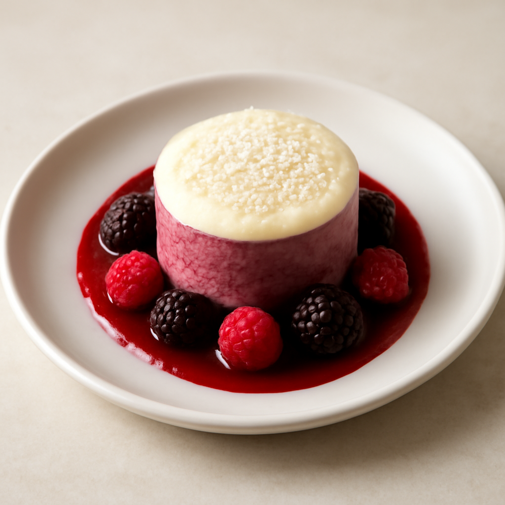 Mousse ai Frutti di Bosco con Ganache Bianca