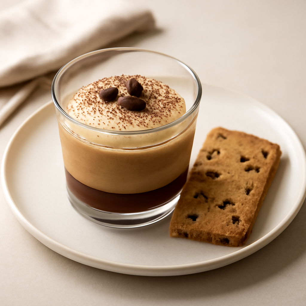 Mousse al caffè con crema di mascarpone