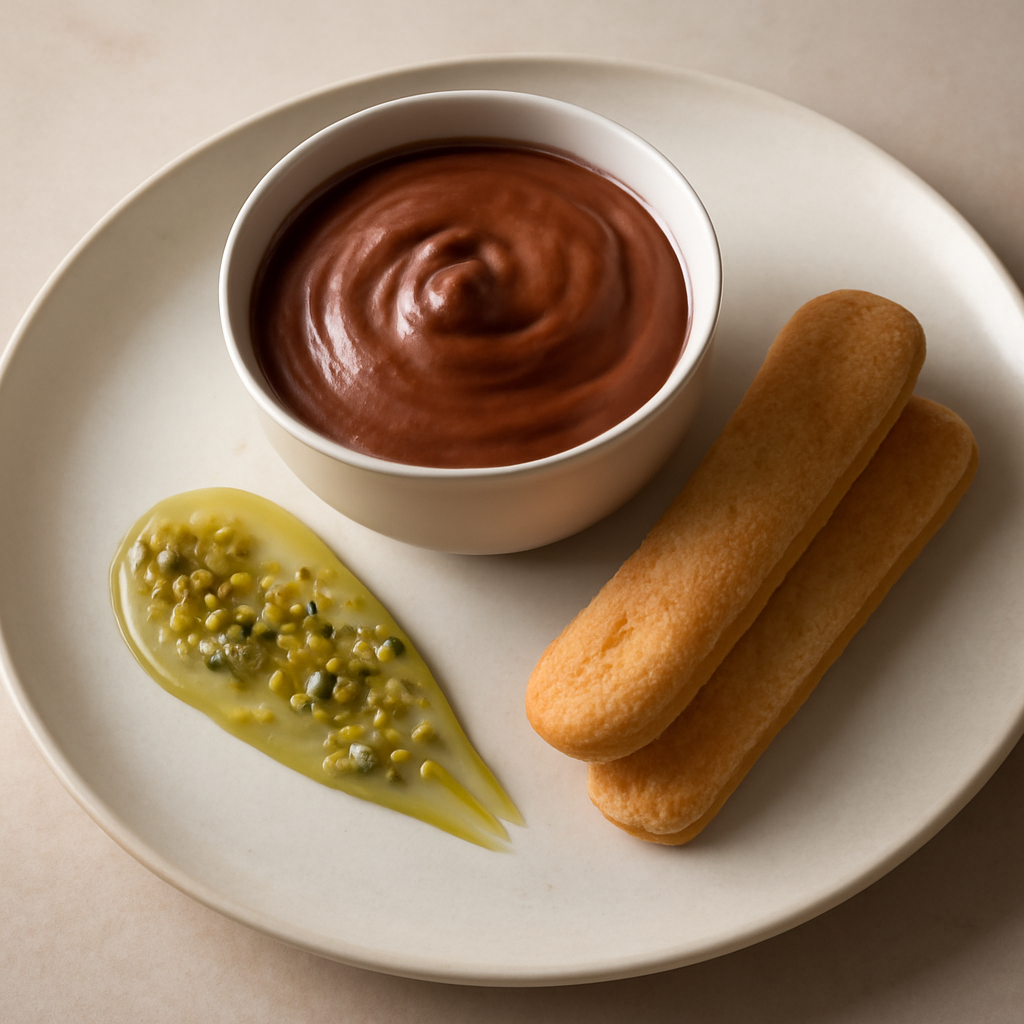 Mousse al cioccolato con bisquit cuillere’