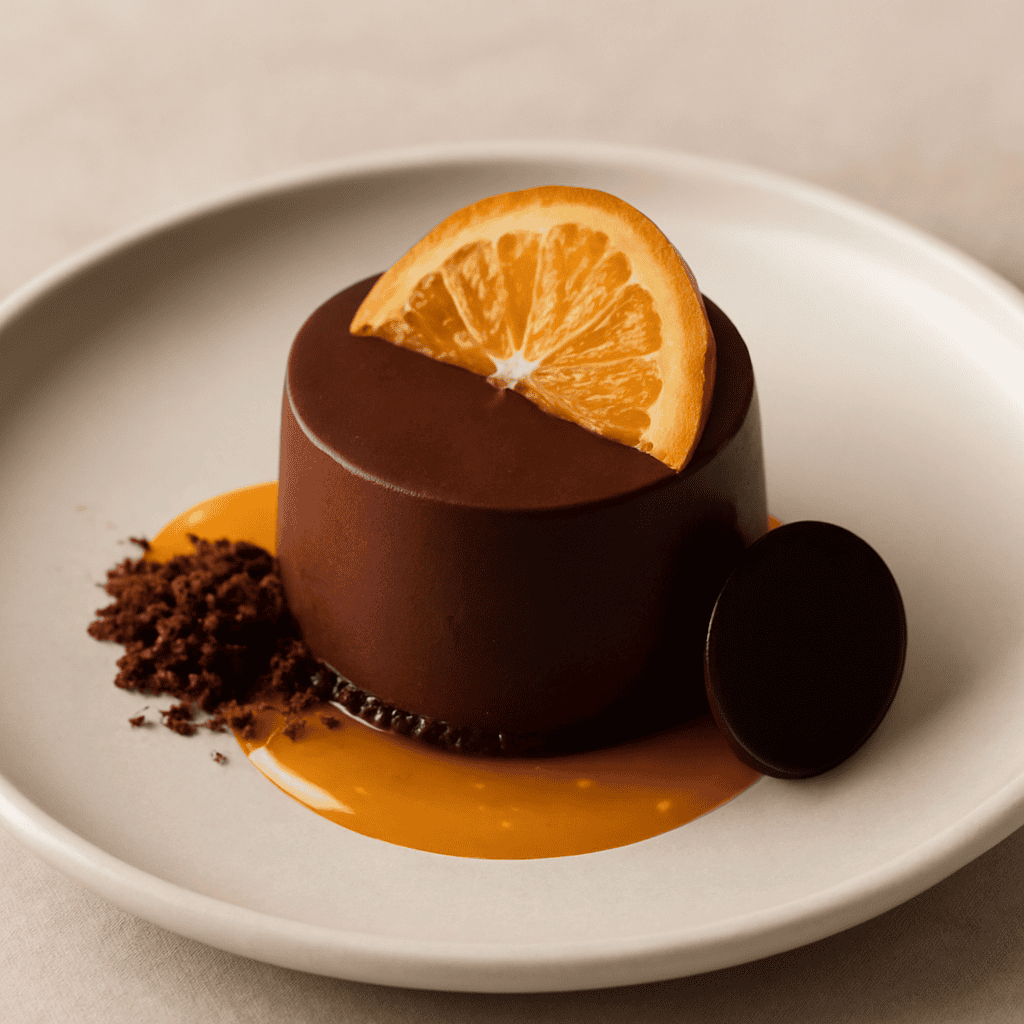 Mousse al cioccolato e Arancia