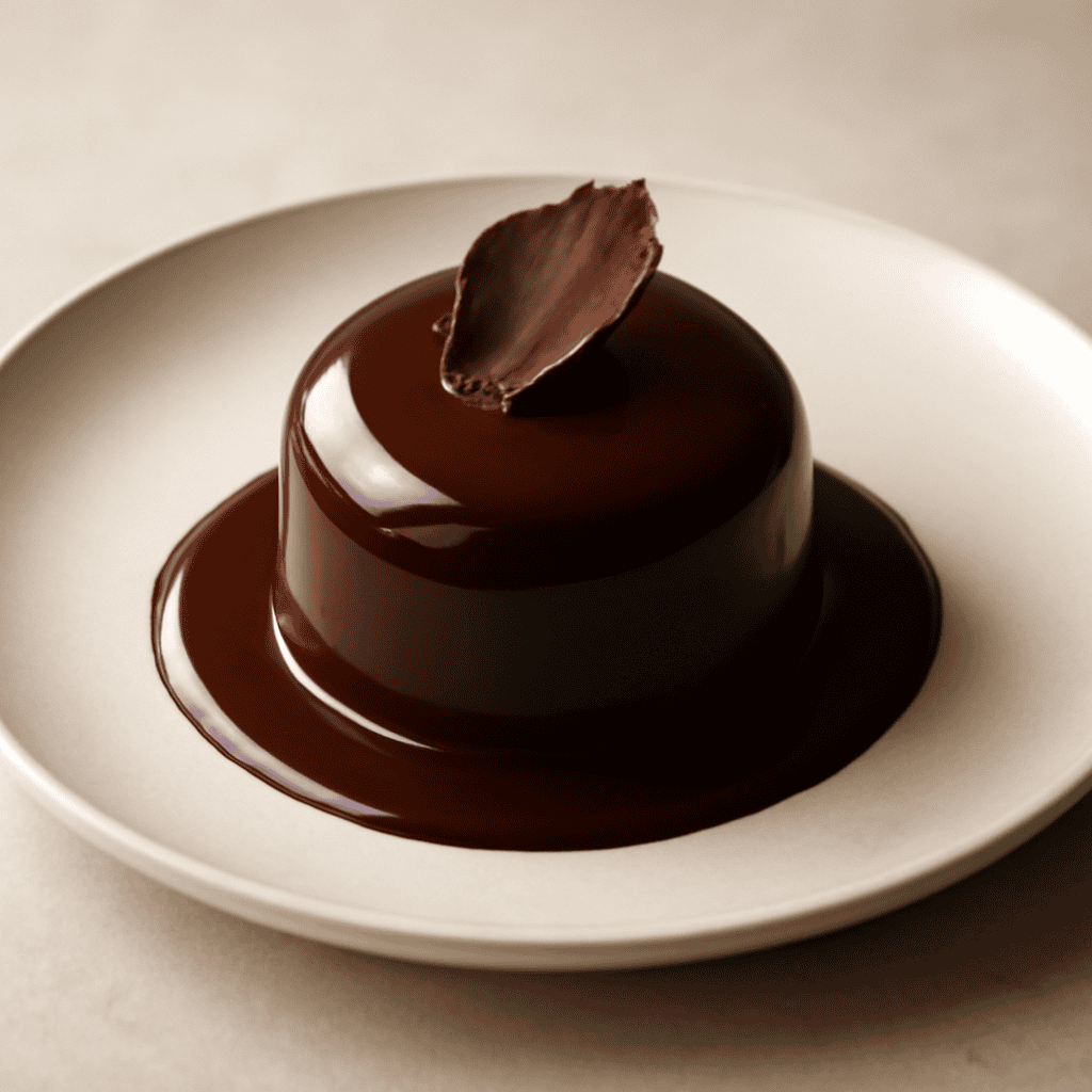 MOUSSE AL CIOCCOLATO E COPERTURA EXTRA FONDENTE