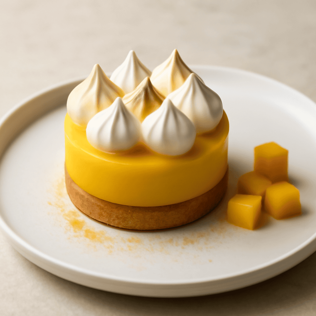 Mousse al mango e curcuma