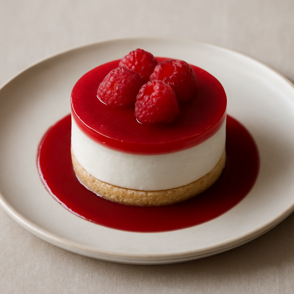 Mousse al mascarpone con geleè ai lamponi