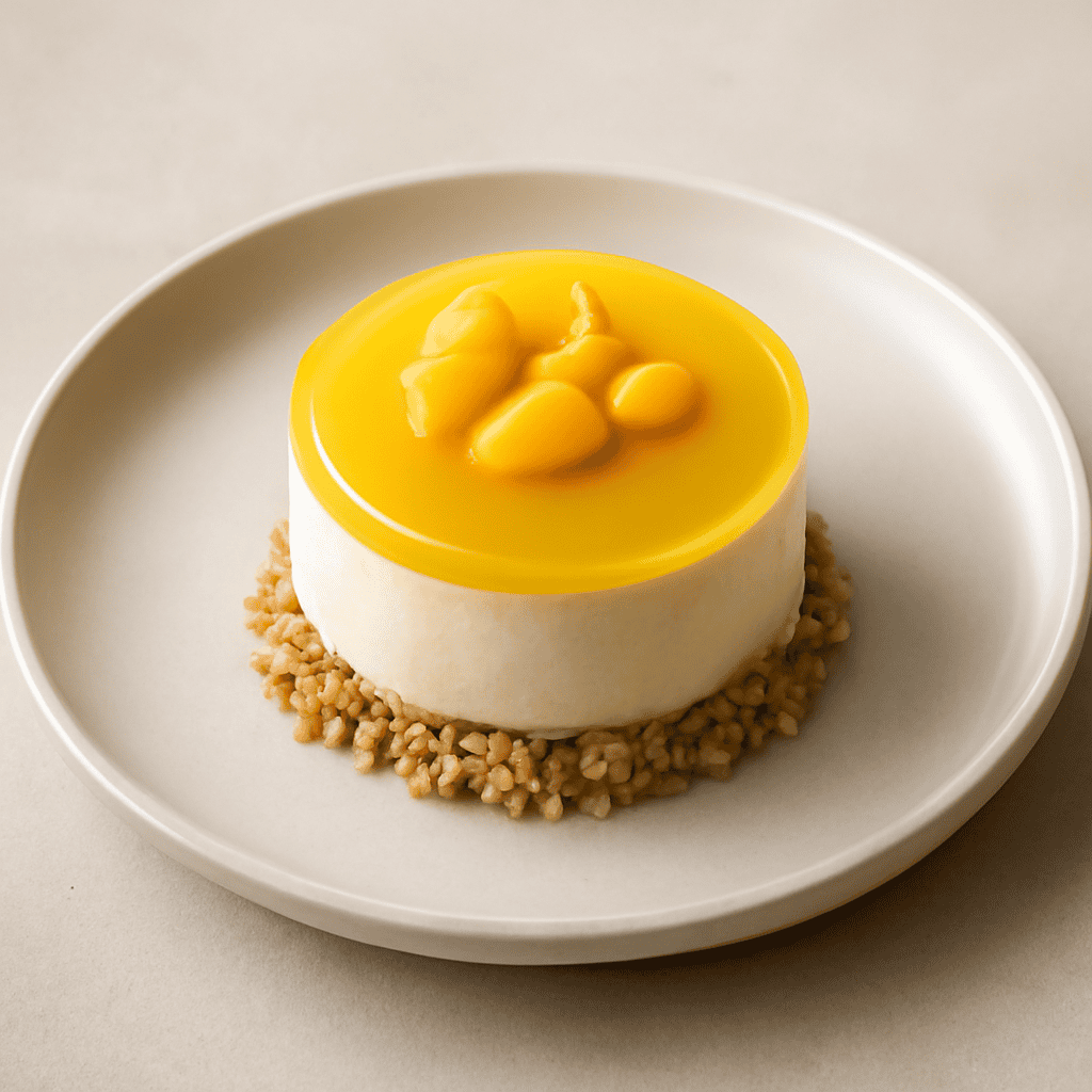 Mousse di formaggio al mango