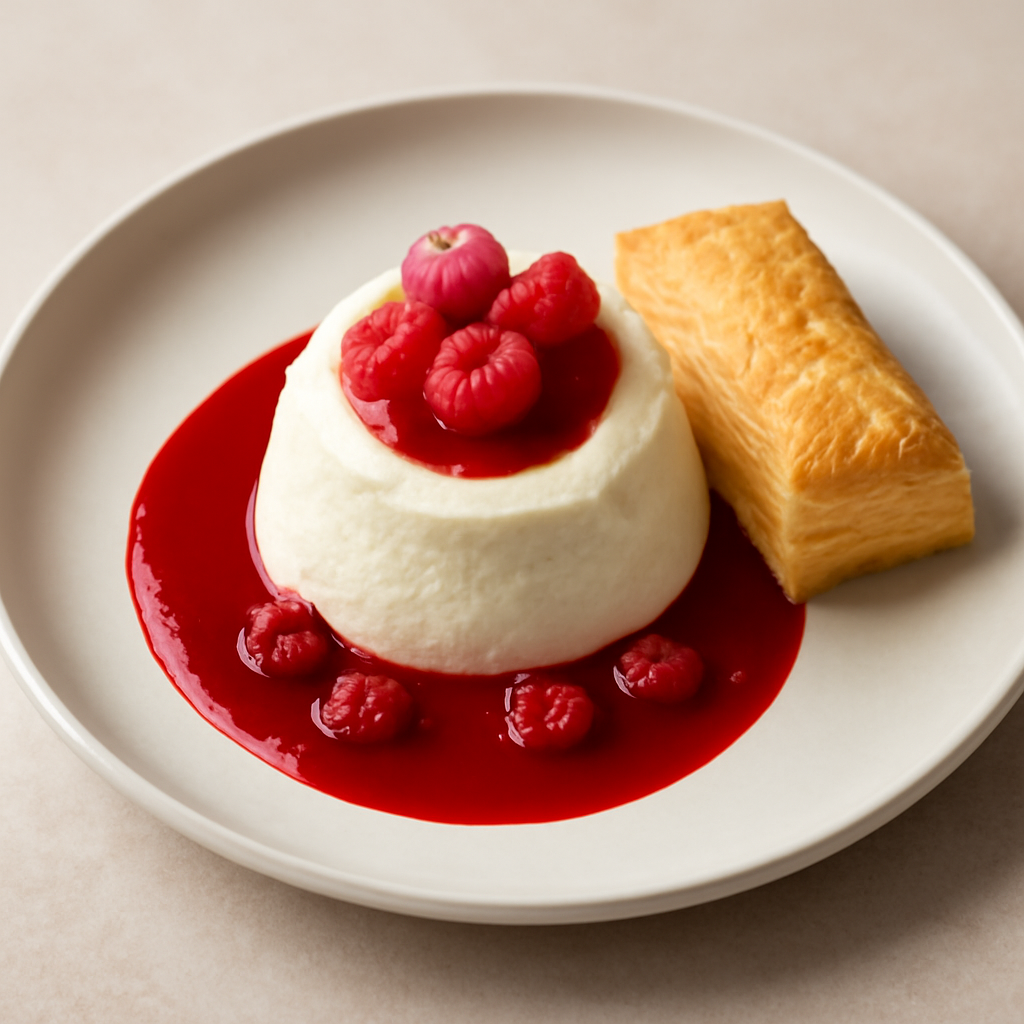 MOUSSE DI MELE E RICOTTA CON COULIS AI FRUTTI ROSSI