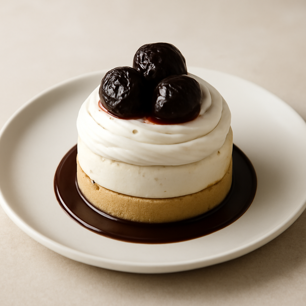 Mousse ricotta e prugne