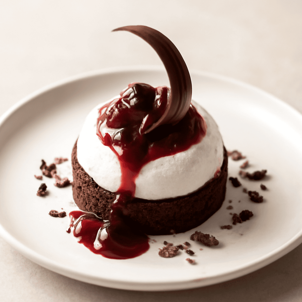 Mousse ricotta e visciole