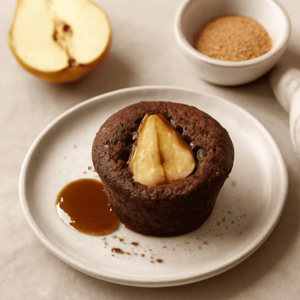 Muffin cacao e pere