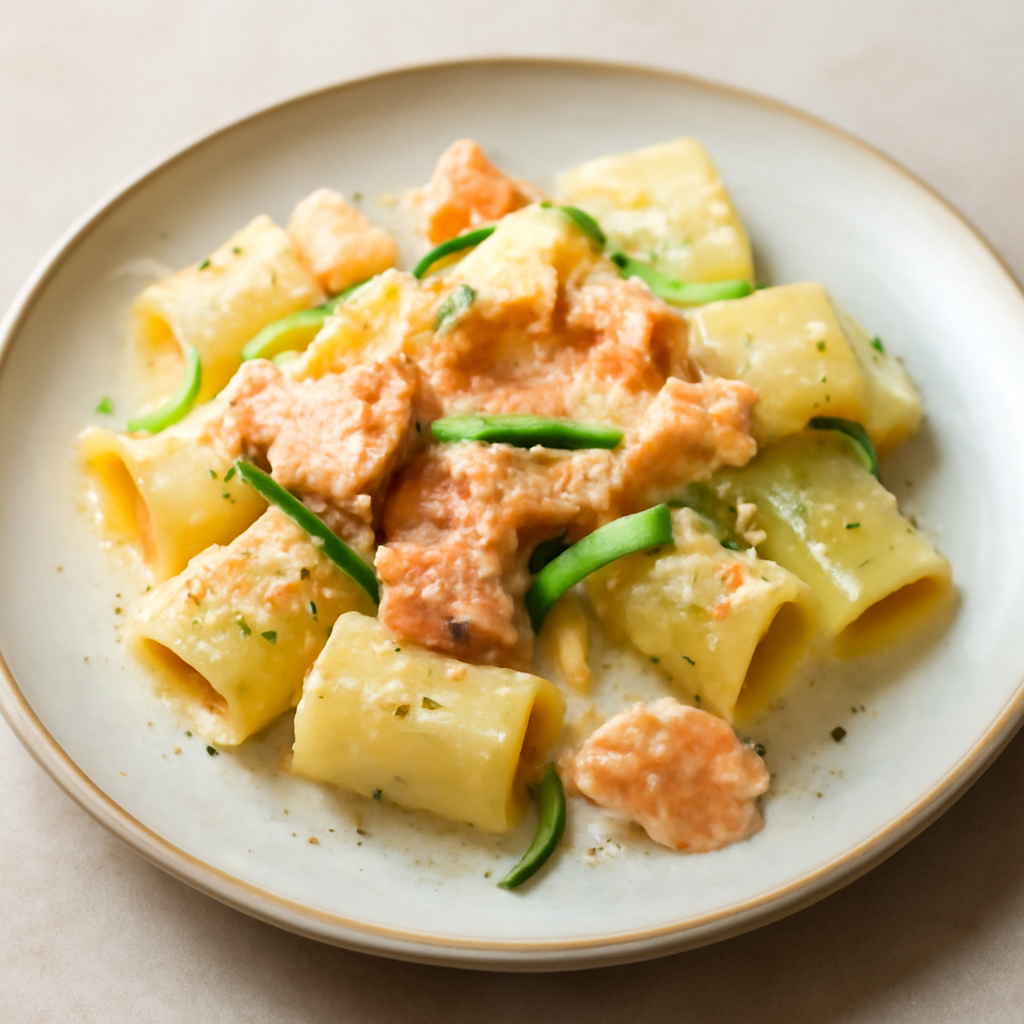 Paccheri al salmone
