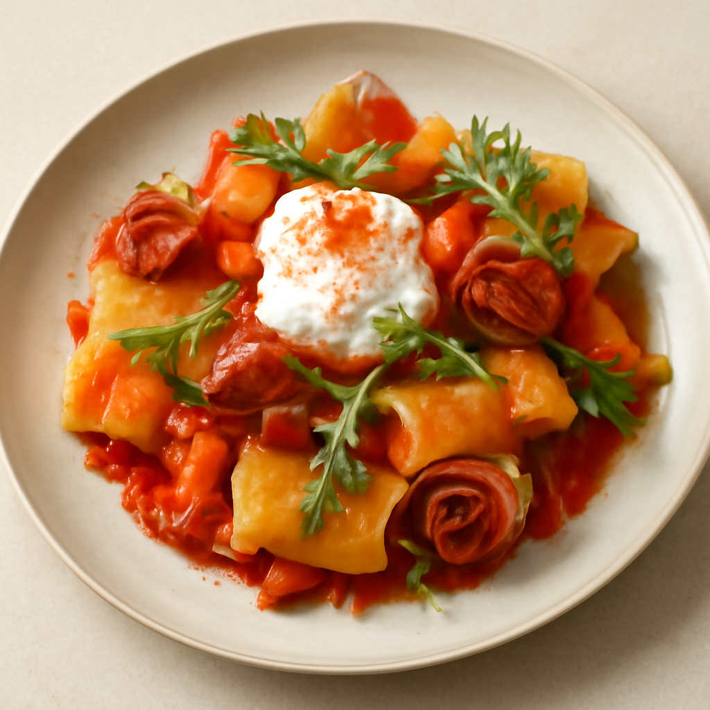 paccheri in tripla P
