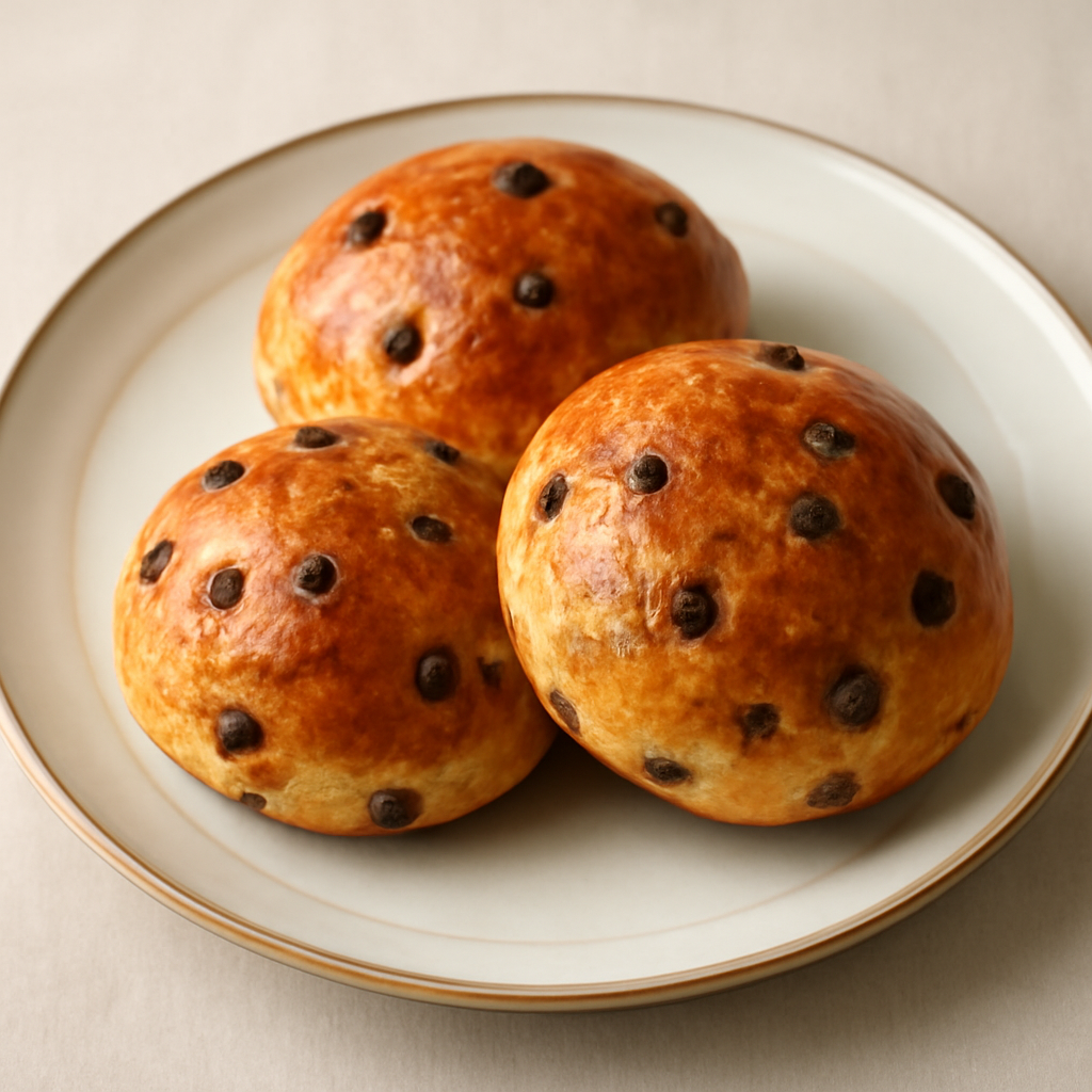 Panini dolci con gocce di cioccolato