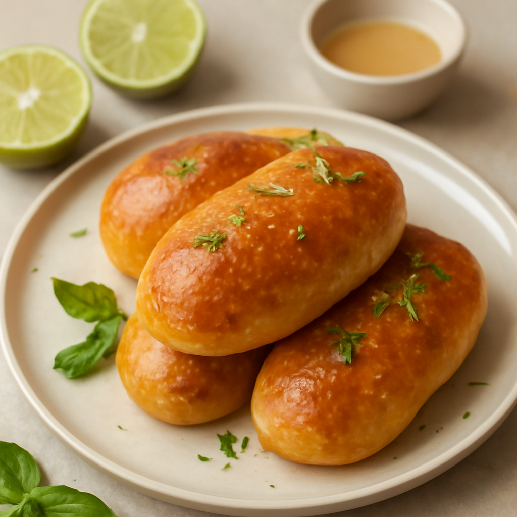 Panini dolci con lime e basilico