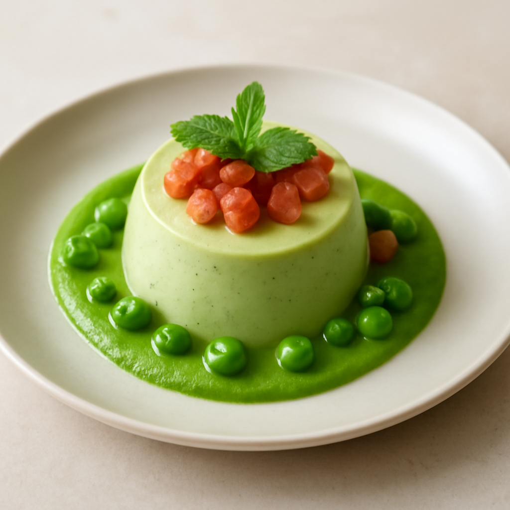 PANNA COTTA AI PISELLI