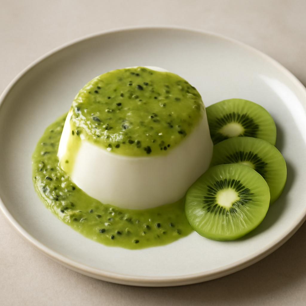 Panna cotta al kiwi