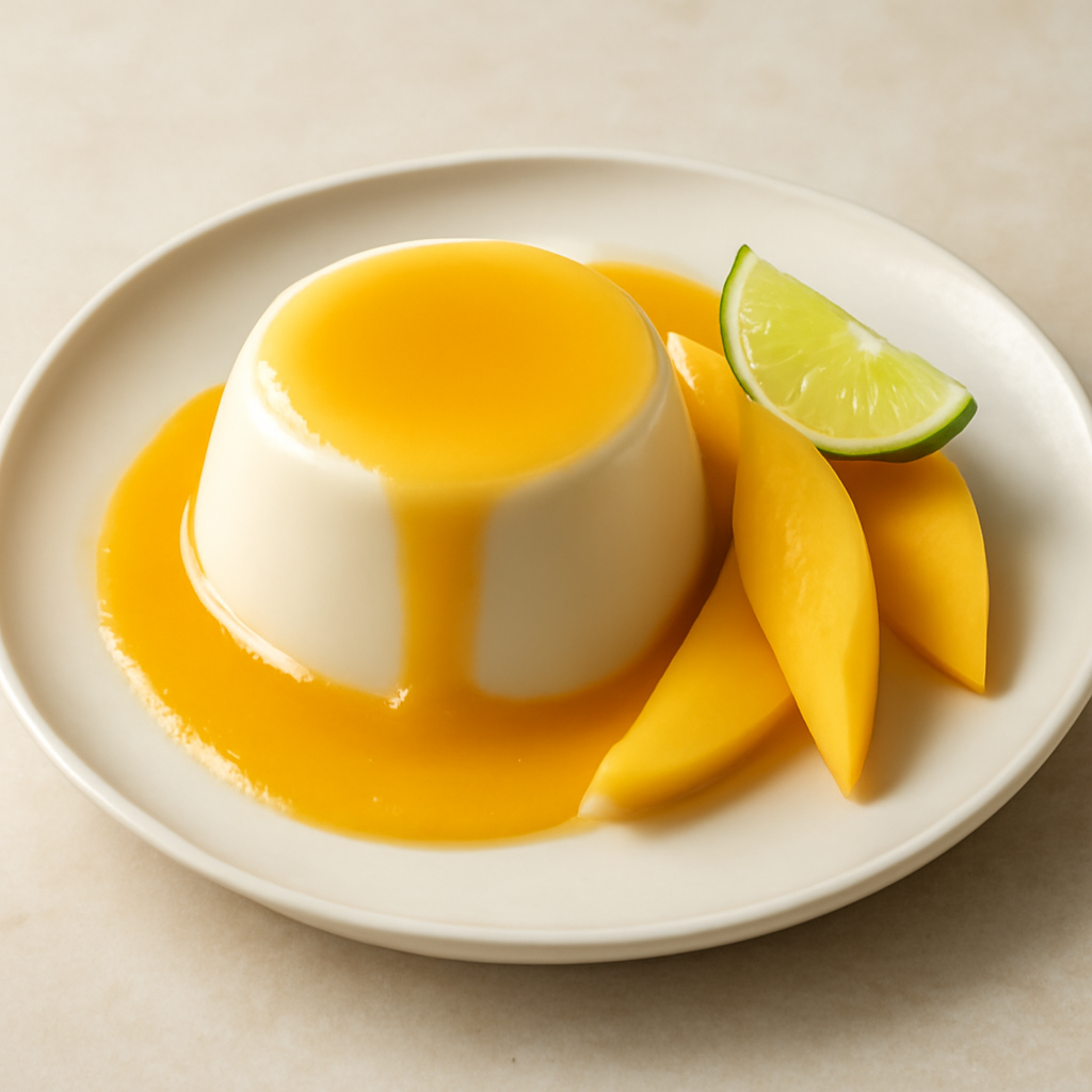 Panna cotta al mango