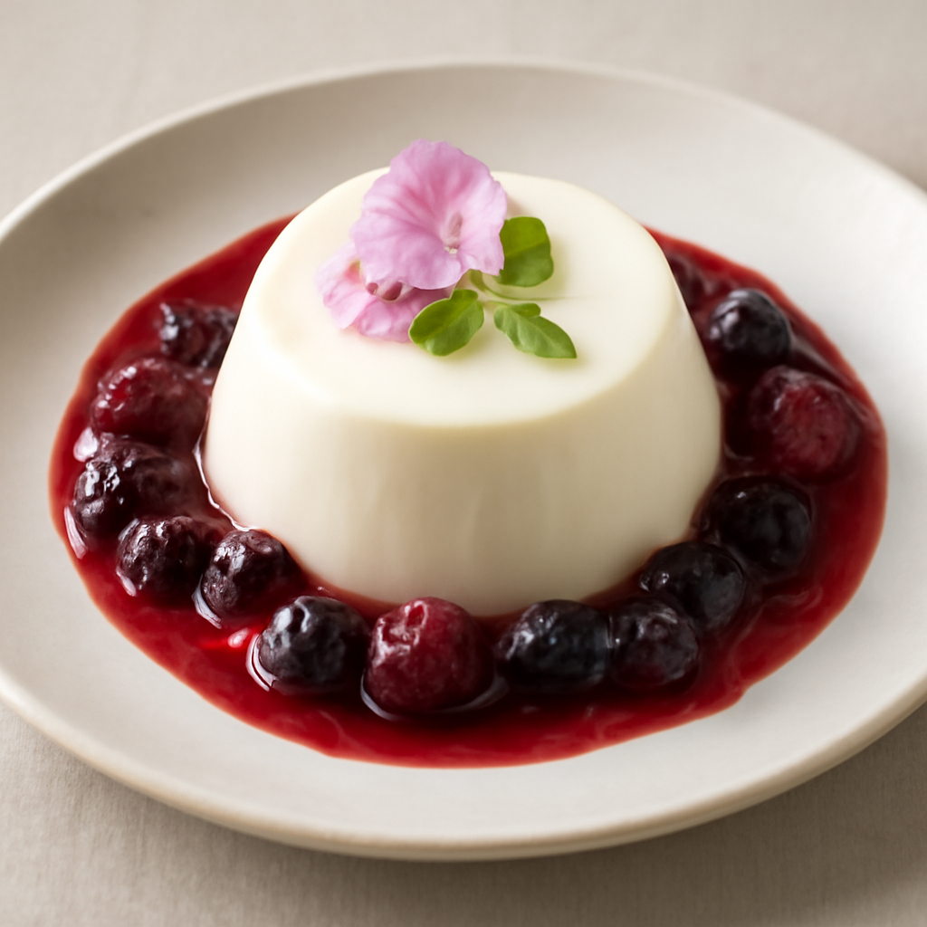 Panna Cotta alla Malva Rosa