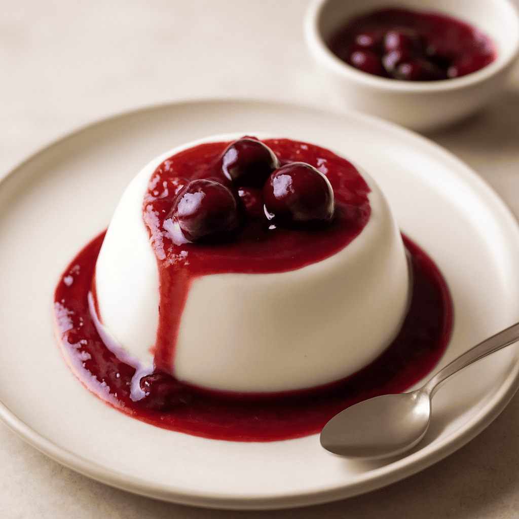 Panna cotta alle amarene