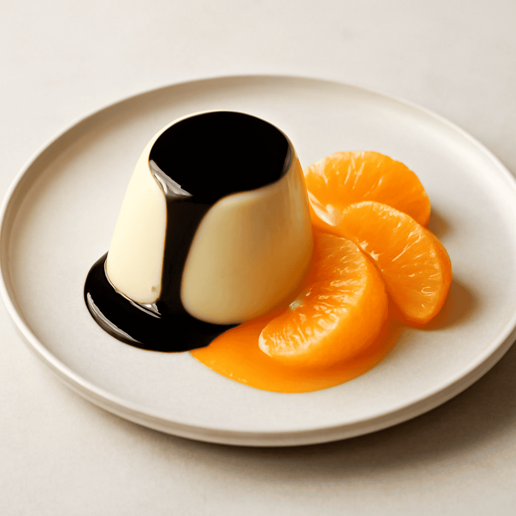 PANNA COTTA LIQUIRIZIA E MANDARINO