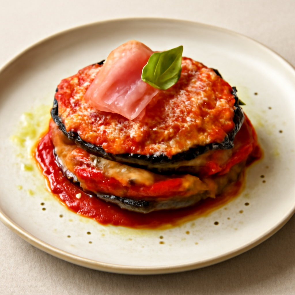 parmigiana gourmet di melanzana