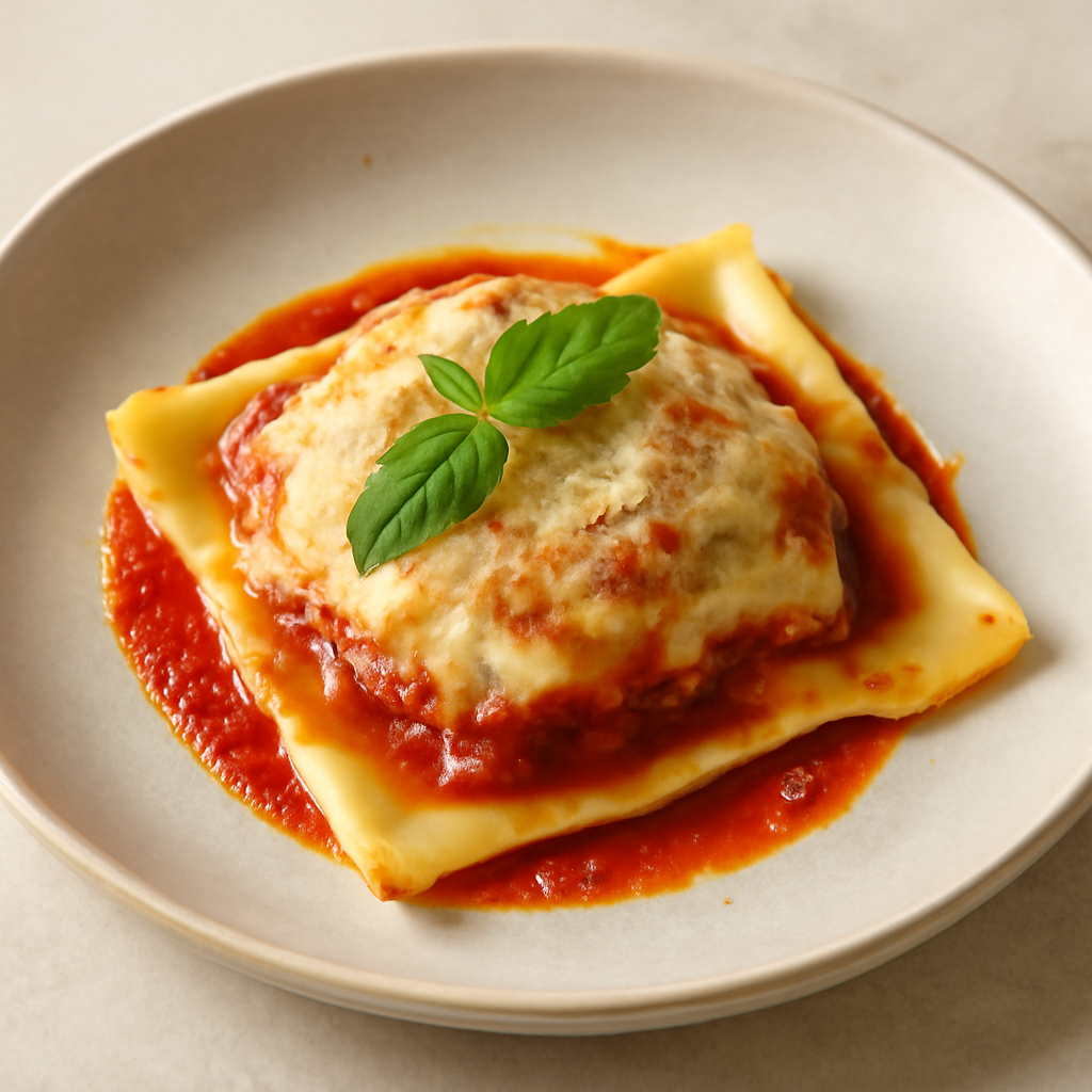 Parmigiana in un raviolo