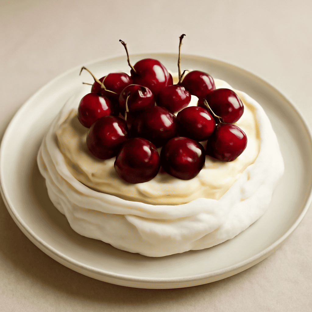 Pavlova golosa alle ciliegie