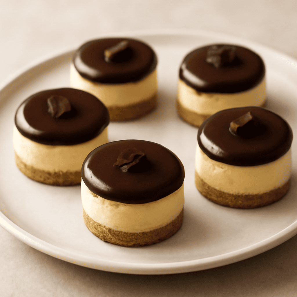 Piccole cheesecake al cioccolato