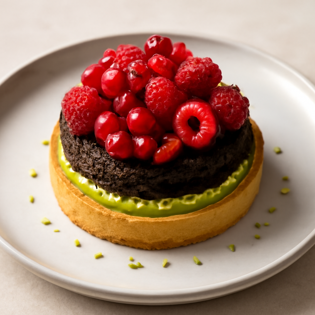 Pistacchio e frutti rossi