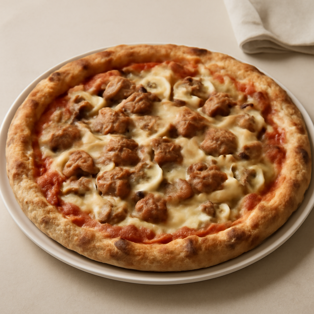pizza salsiccia funghi provola